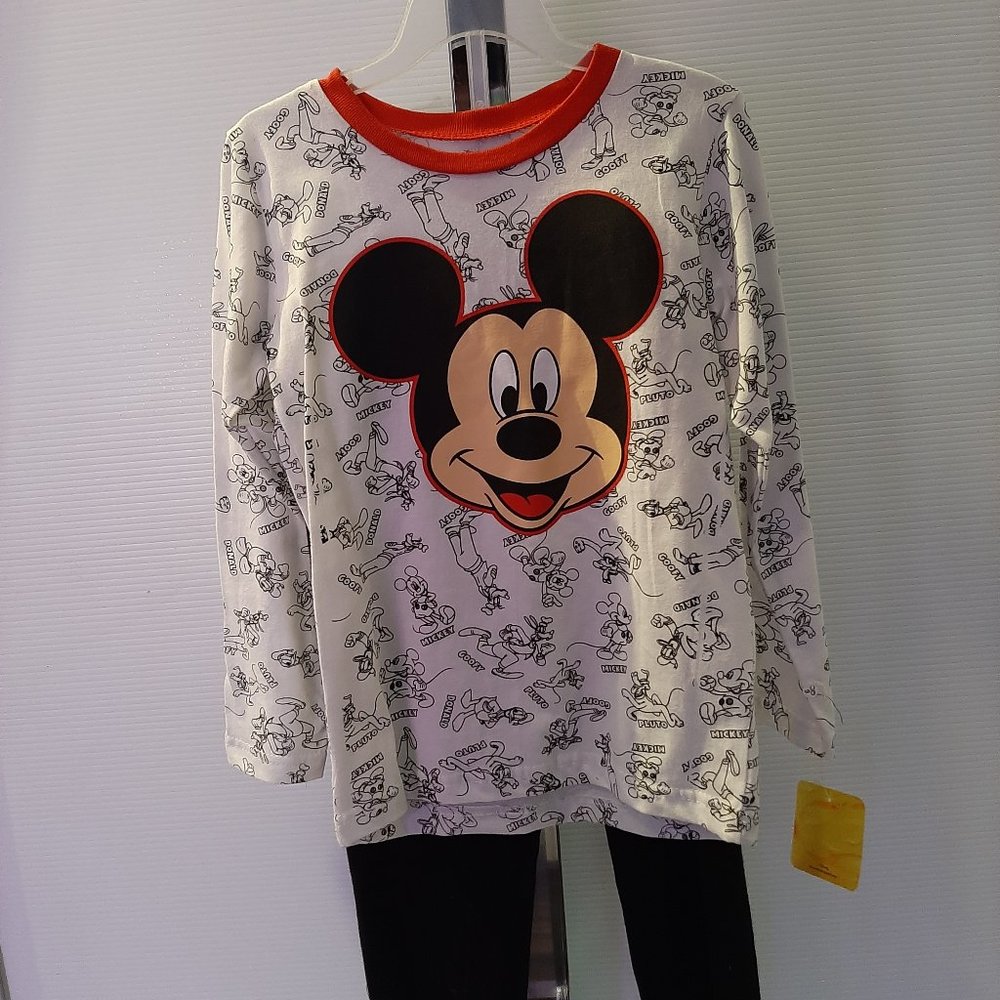 Mickey Mouse Toddler Boys  Last one 100% Cotton  Long Sleeve Pajamas 2-Piece PJ